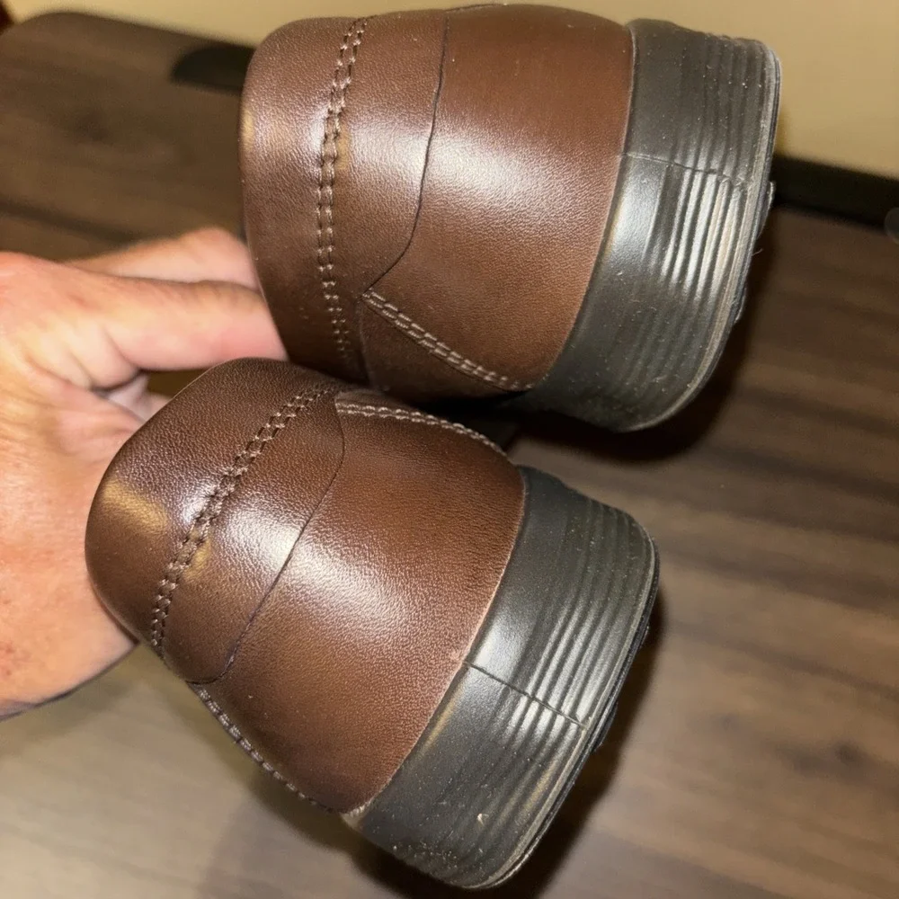New ECCO S Lite Men's 9 9.5 EU 43 Moc Brown Leather Loafer Moccasin Shoes $180